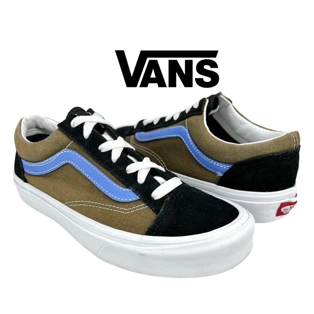 Vans Men’s 5.5 | Women’s 7 Old Skool Blue Green‎ Black Low Top Classic Shoe